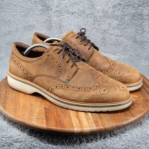 Ecco Men's Ian Wingtip Tie Oxford Lace-Up Shoes Size 12 EU 45 Brown